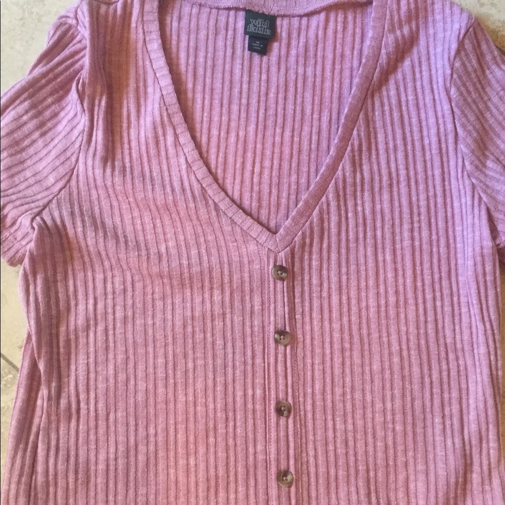 V Neck Crop